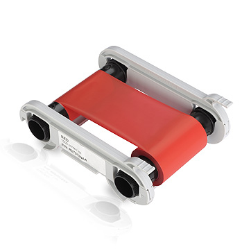 Evolis RCT013NAA Thermal-transfer ribbon red, 1K pages for Evolis...