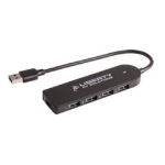 Liberty DL-4USB-HUBP interface hub USB 3.2 Gen 1 (3.1 Gen 1) Type-A 5000 Mbit/s Black