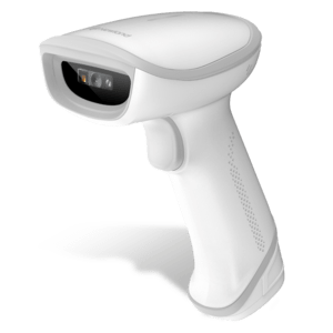 Newland HR23 V2 Dorada A1 White 2D CMOS Handheld Reader with 2 mtr. White straight USB cable. Smart stand compatible.