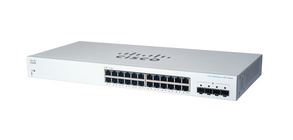 Cisco CBS220-24T-4G Managed L2 Gigabit Ethernet (10/100/1000) 1U White