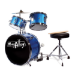 PDT Music Alley 3 Piece Jr Drum Kit Blue