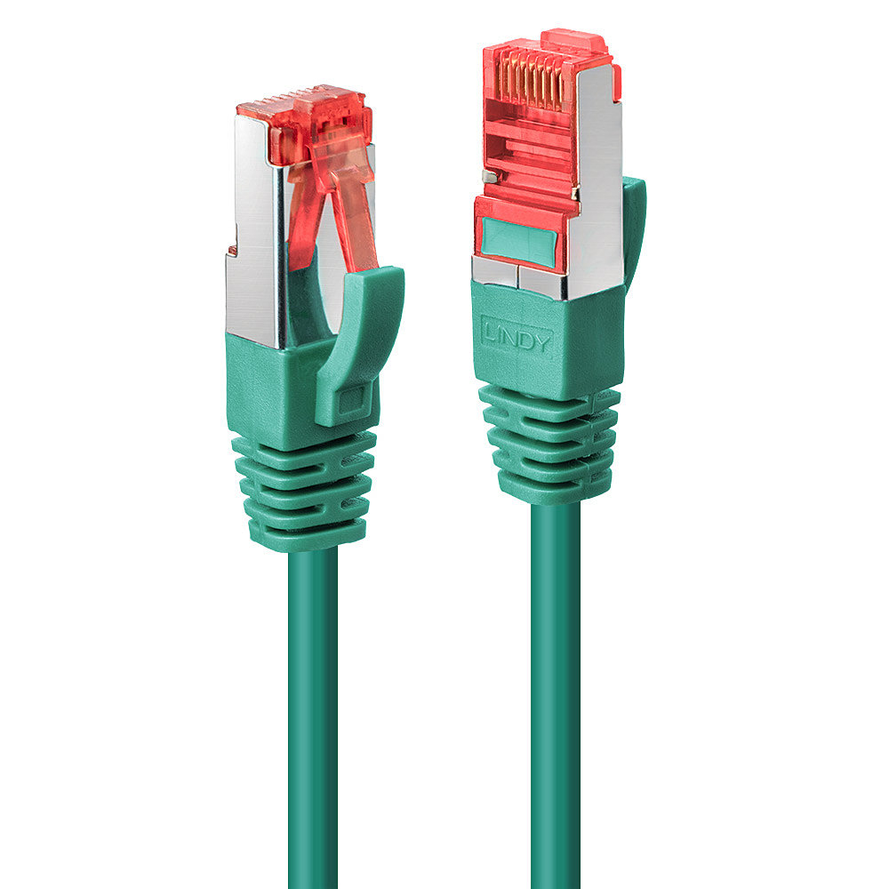 Photos - Cable (video, audio, USB) Lindy 3m Cat.6 S/FTP Cable, Green 47750 