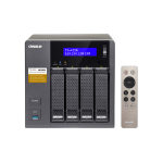 QNAP TS-453A NAS Tower Intel® Celeron® N3150 4 GB DDR3L 12 TB HDD QNAP Turbo System Aluminium, Black