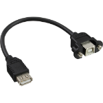 InLine USB 2.0 Adapter Cable Type A female / Chassis Connector Type B, 0.2m