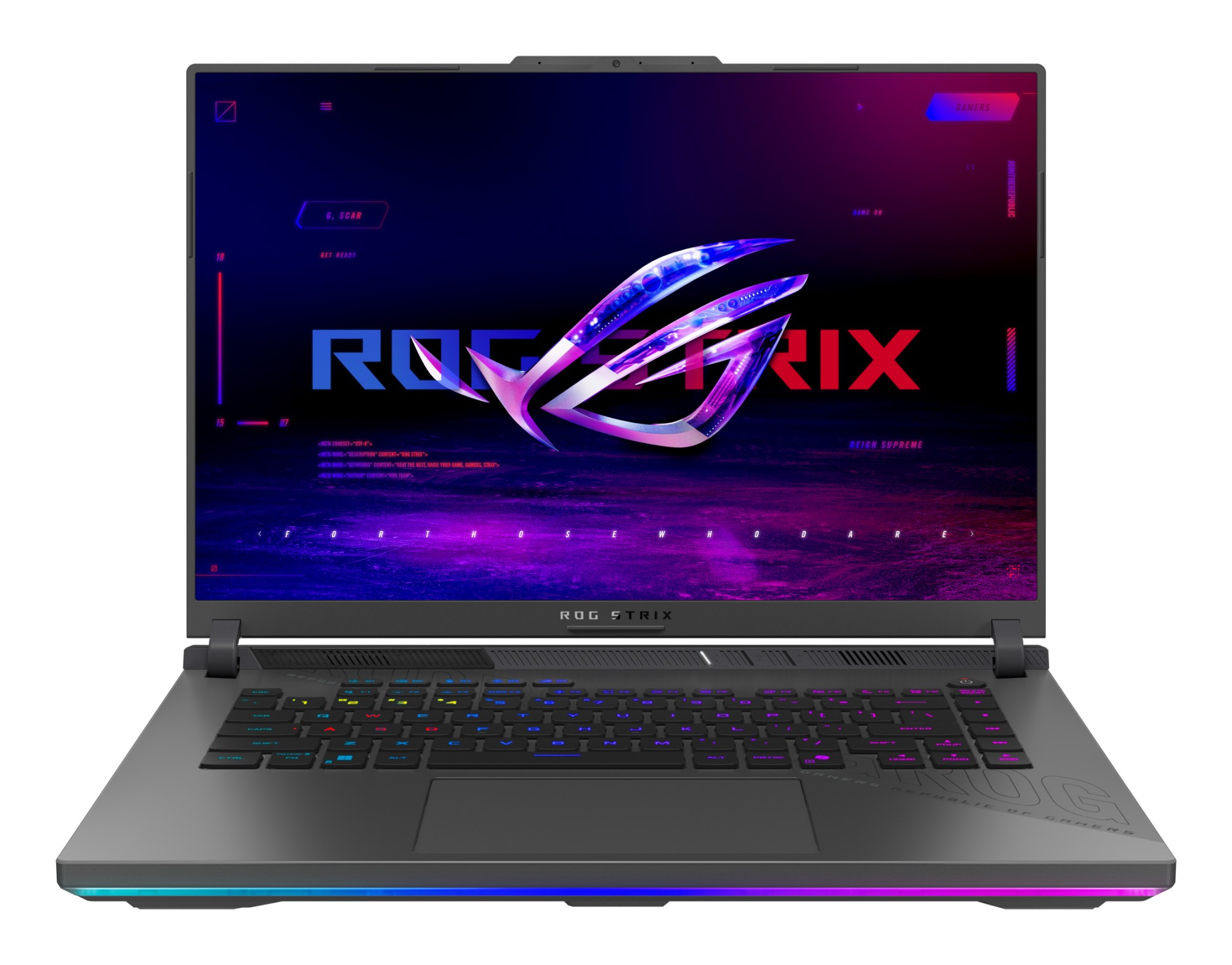 ASUS ROG Strix G16 G614FP-R9161 laptop AMD Ryzenâ„¢ 9 9955HX 40.6 cm (16") WQXGA 16 GB DDR5-SDRAM 1 TB SSD NVIDIA GeForce RTX 5070 Wi-Fi 6E (802.11ax) Black, Grey