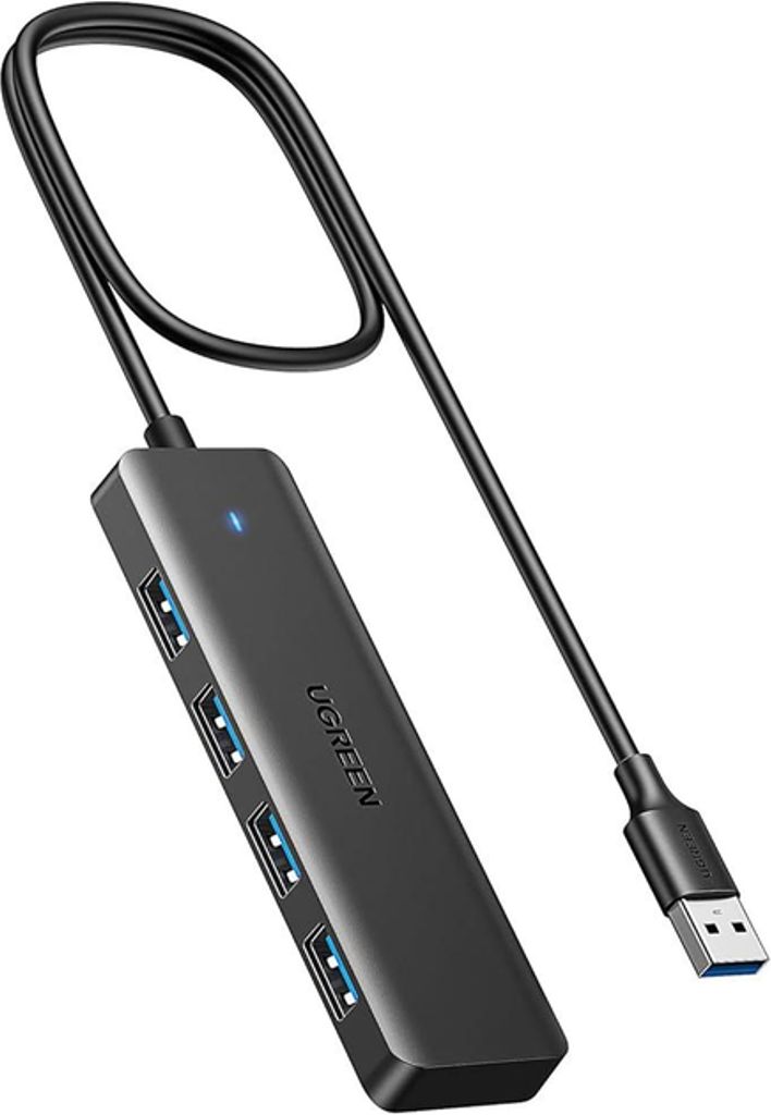 25946 UGREEN USB-A Hub to 4x USB-A 3.0 - Black