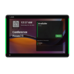 Yealink RoomPanel Plus E2 25,6 cm (10.1") 1280 x 800 Pixels LCD 802.11a, 802.11b, 802.11g, Wi-Fi 4 (802.11n), Wi-Fi 5 (802.11ac) Grijs Bluetooth