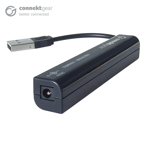 connektgear 4 Port Hub USB 2 - Bus Powered - Black