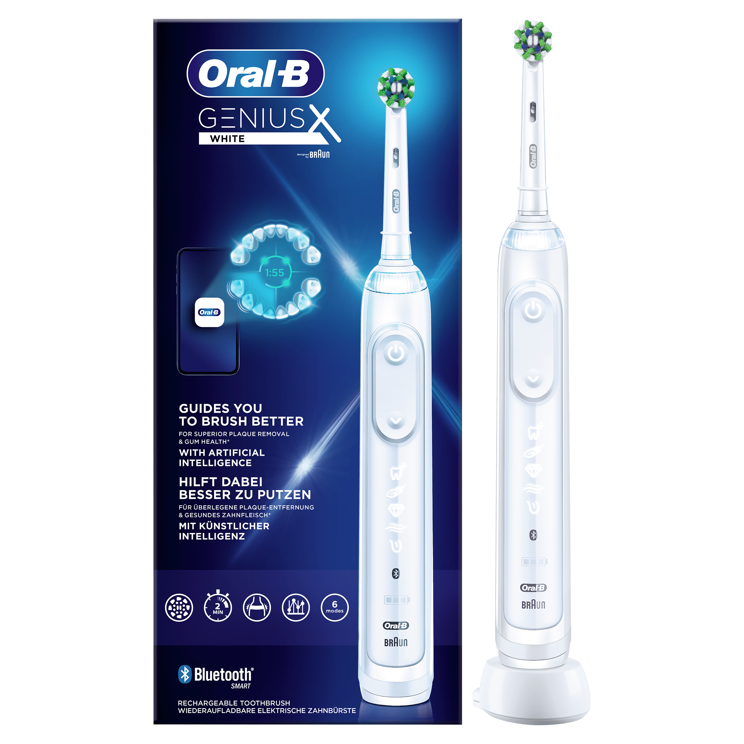 Image of Oral-B Genius X Elektrische Zahnbürste weiß