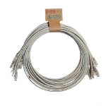 Cablenet 1m Cat6 RJ45 Grey U/UTP LSOH 24AWG Snagless Booted Patch Lead (PK10)