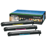 Lexmark 12N0772 Drum kit C,M,Y, 3x28K pages Pack=3 for IBM Infoprint Color 1567/Lexmark C 910/Lexmark C 920
