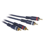C2G 12ft Velocity™ RCA Type audio cable 141.7" (3.6 m) 2 x RCA Blue