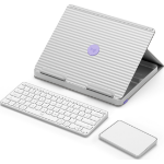 Logitech Casa Pop-Up Desk Lilac, White Bluetooth QWERTY English