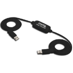 Plugable Technologies USB Transfer Cable, Unlimited Use, Transfer Data Between 2 Windows PC's, Compatible with Windows 11, 10, 7, XP, Bravura Easy Computer Sync Software Included