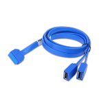 Chenbro Micom 26H03313601A0 USB cable 0.75 m USB 3.2 Gen 1 (3.1 Gen 1) 2 x USB A Blue