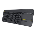 Logitech KEYBOARD WIRELESS TOUCH K400 US BLACK (920-007145)