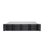 QNAP TS-h1283XU-RP NAS Rack (2U) Ethernet LAN Black, Grey E-2236