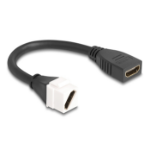 DeLOCK 90326 HDMI kabel 0,2 m Wit, Zwart