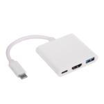 Akyga AK-AD-57 white color - Hub - Hub USB 2.0 Type-C 500 Mbit/s