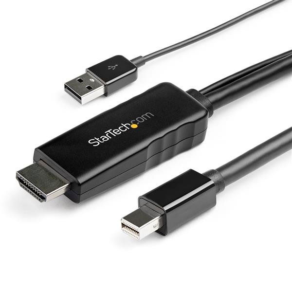 HD2DPMM10 STARTECH.COM THIS 4K HDMI TO DISPLAYPORT CABLE WITH USB POWER LETS YOU CONNECT AN HDMI VIDEO