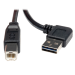 Tripp Lite UR022-003-RA USB cable 35.8" (0.91 m) USB 2.0 USB A USB B Black