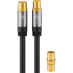 Goobay 70378 coaxial cable 3 m Black