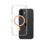 PanzerGlass CARE by ® Flagship Case Transparent Urban Combat w. Peachy MagSafe iPhone 16