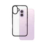 PanzerGlass ® HardCase Transparent w. Black Frame iPhone 16 Plus
