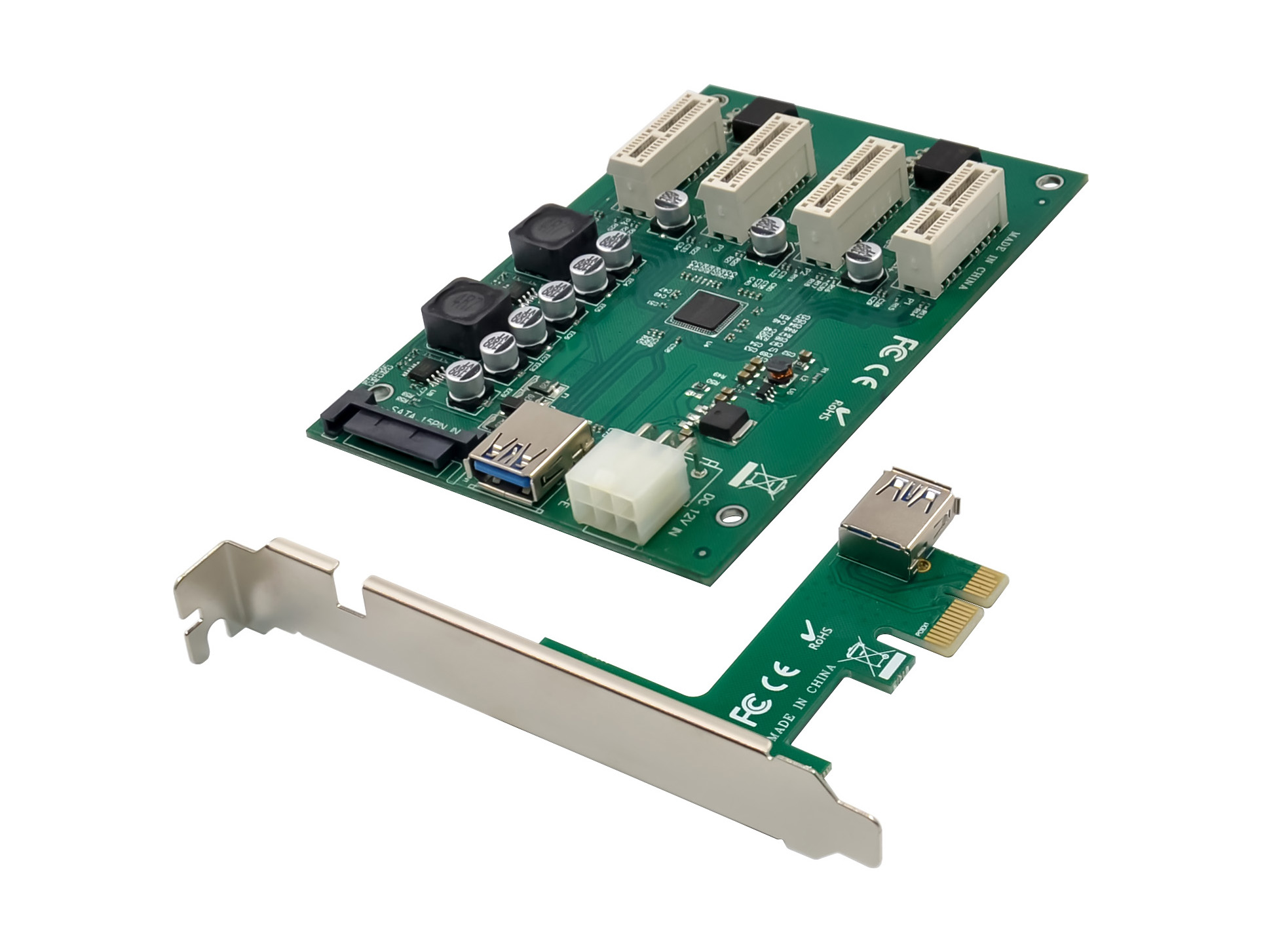 Image of Conceptronic EMRICK PCIe x1 to 4 PCIe x1 Expansion Kit