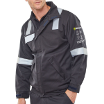 BEESWIFT Arc Woven Jacket Navy Blue M