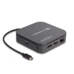 DeLOCK 87789 laptop dock & poortreplicator Bedraad Thunderbolt 3 Zwart