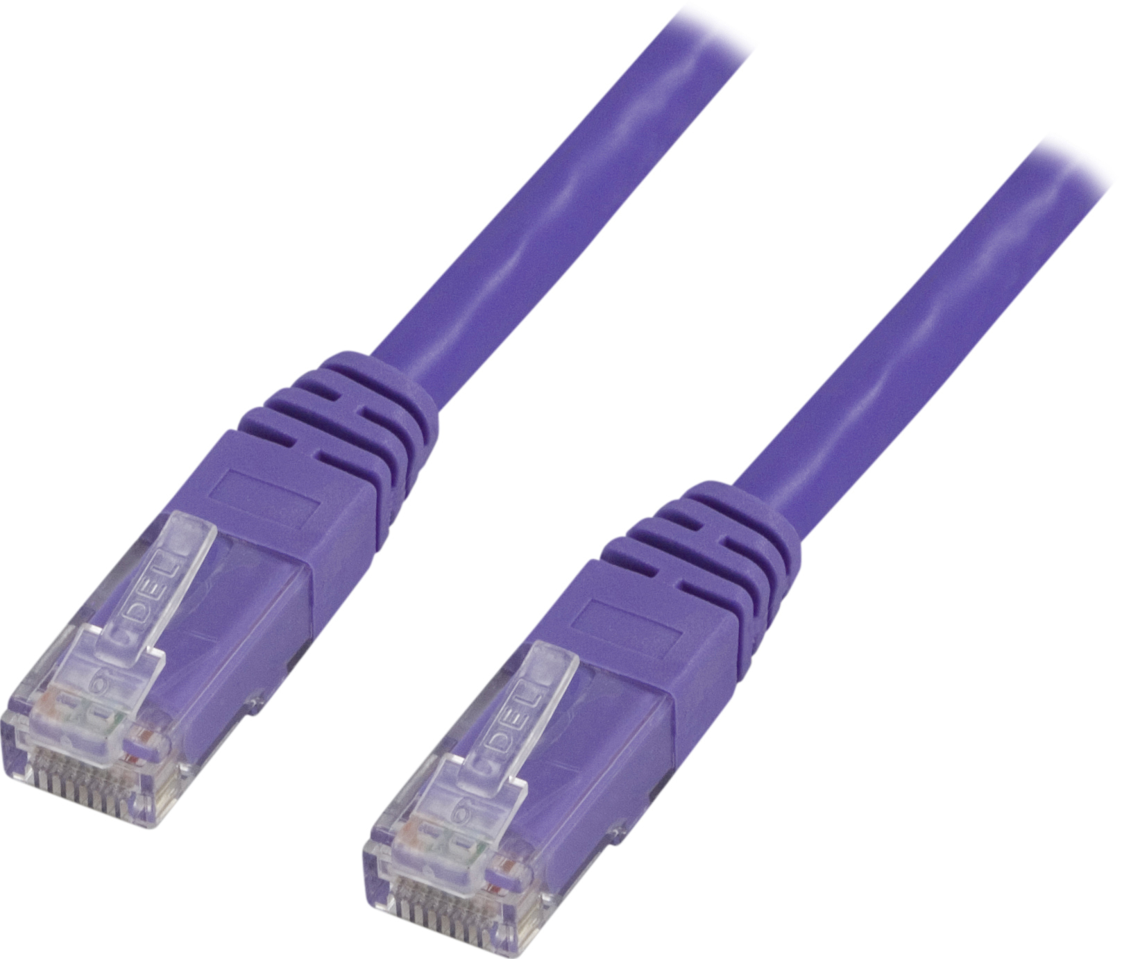 Deltaco TP-60P networking cable Purple 0.5 m Cat6 U/UTP (UTP)