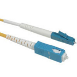 C2G 1m LC/SC Simplex 9/125 Single-Mode Fiber Patch Cable - Yellow fiber optic cable 39.4" (1 m)