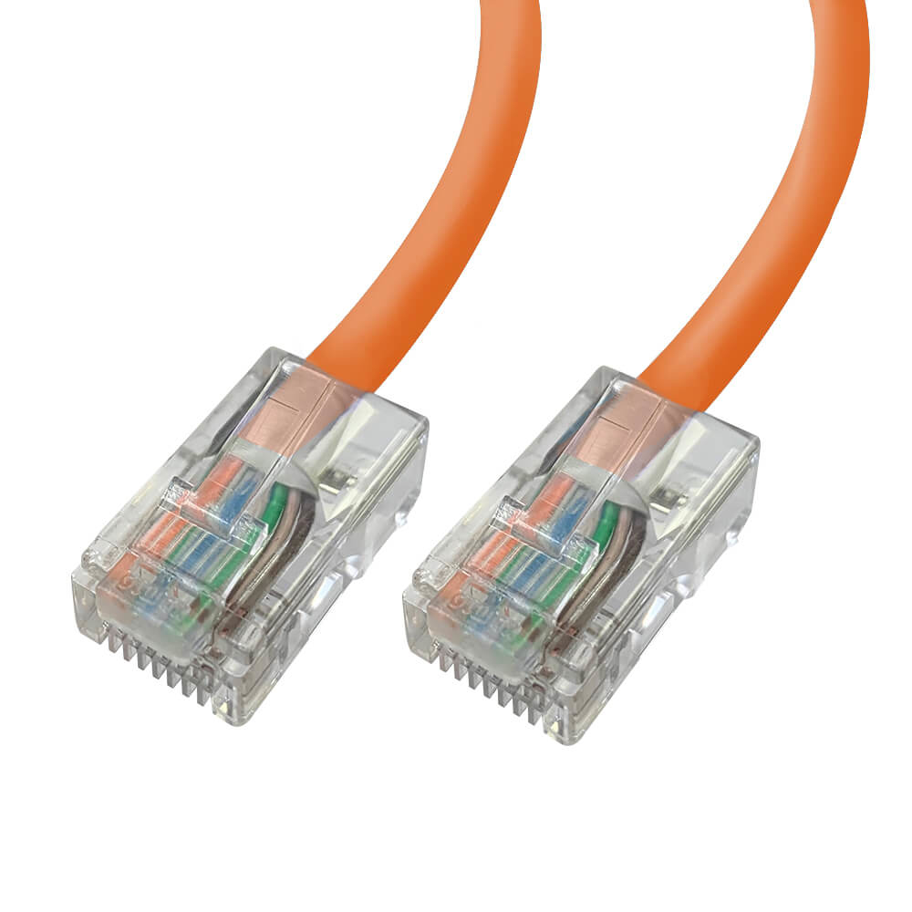 Videk Unbooted 24 AWG Cat5e UTP RJ45 Patch Cable Orange 5Mtr