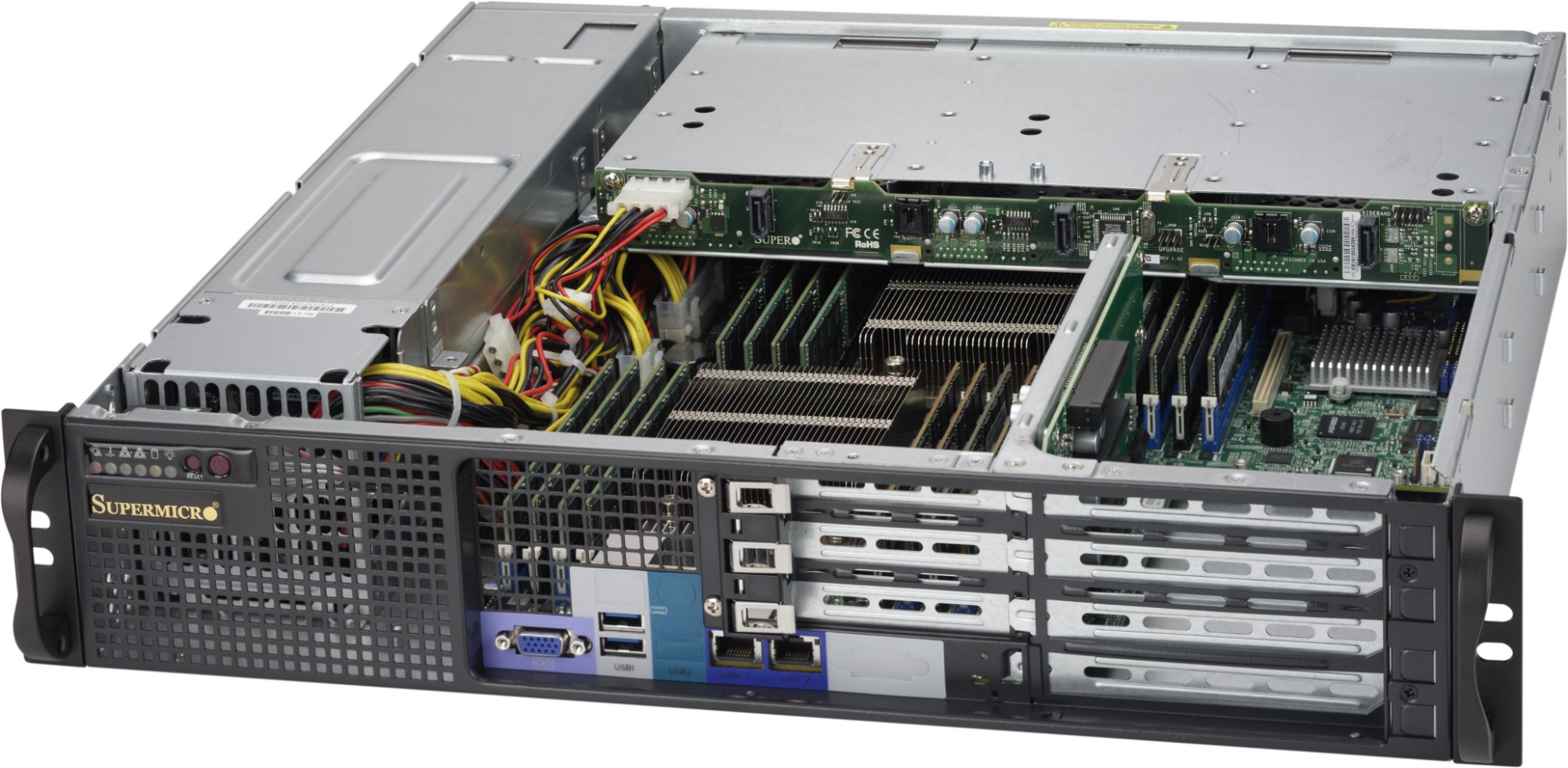 Supermicro SuperChassis 823MTQC-R802WB Rack Black 800 W
