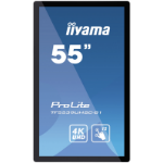 iiyama ProLite TF5539UHSC-B1AG écran plat de PC 139,7 cm (55") 3840 x 2160 pixels 4K Ultra HD LED Écran tactile Multi-utilisateur Noir