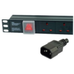 Dynamode PDU-6WS-H-UK-IEC power distribution unit (PDU) 6 AC outlet(s) 1U Black