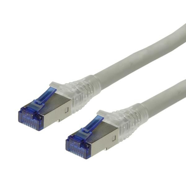 Roline Cat6a Ethernet Cable 8 Core, Grey, 50 m, Shielded Screened PVC