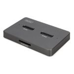 Digitus M.2 NVMe + M.2 SATA SSD docking station with SD Express card reader, USB-C™