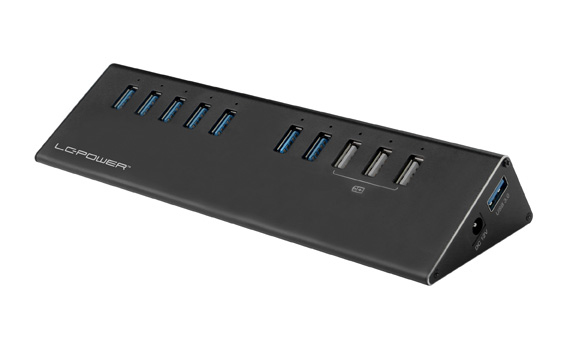 Image of LC-Power LC-HUB-ALU-2B-10 interface hub USB 3.2 Gen 1 (3.1 Gen 1)...