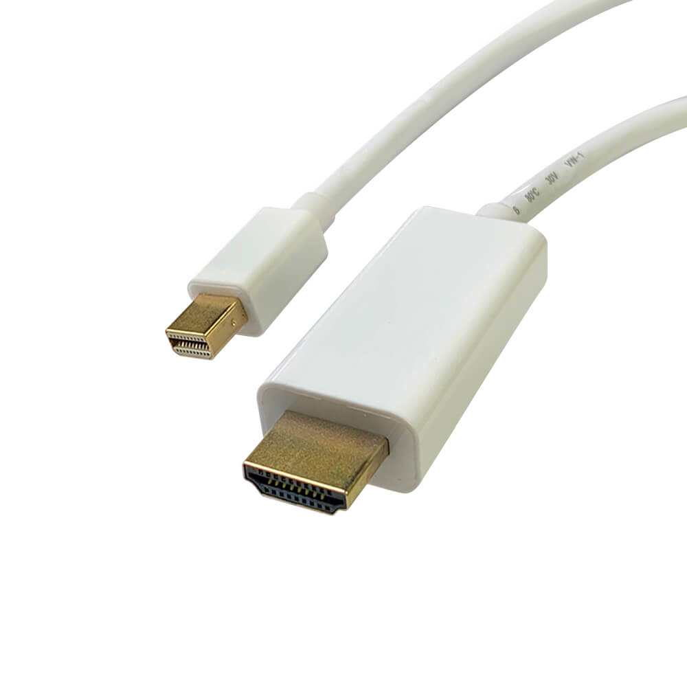 Videk Mini DisplayPort Plug to HDMI Plug Cable 3Mtr