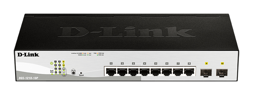 Image of D-Link DGS-1210-10P network switch Managed L2 Gigabit Ethernet...