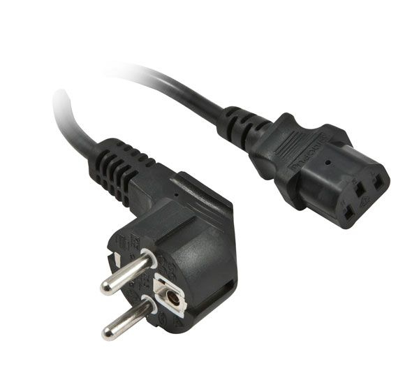 EU Product - Netzkabel 230V Schutzkontakt CEE7 Stecker ->Kaltgerte IEC-C13 Buchse Black - Cable - Current/Power Supply thumbnail