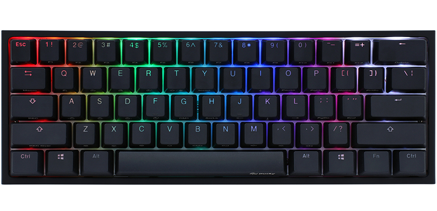 Image of Ducky One 2 Mini RGB keyboard USB German Black