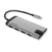 Verbatim 49142 laptop dock/port replicator USB 3.2 Gen 1 (3.1 Gen 1) Type-C Black, Silver