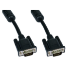 Cables Direct 3m SVGA VGA cable VGA (D-Sub) Black, Chrome
