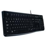 Logitech K120 Corded keyboard USB Black