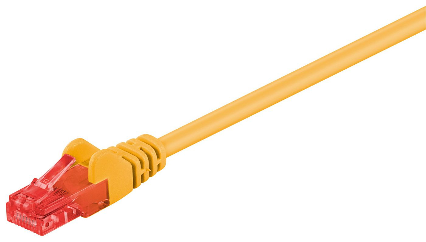 Photos - Cable (video, audio, USB) Microconnect B-UTP602Y networking cable Yellow 2 m Cat6 U/UTP  (UTP)