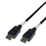 Deltaco DP80-1005 DisplayPort cable 0.5 m Black
