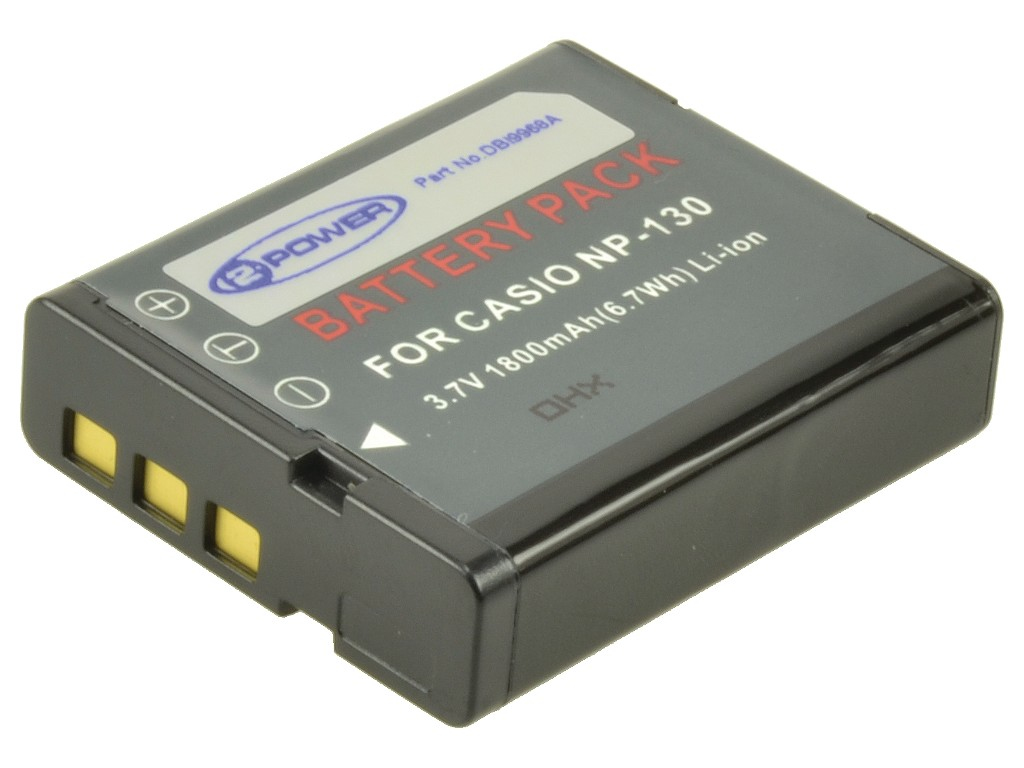 2-Power Digital Camera Battery 3.7V 1400mAh